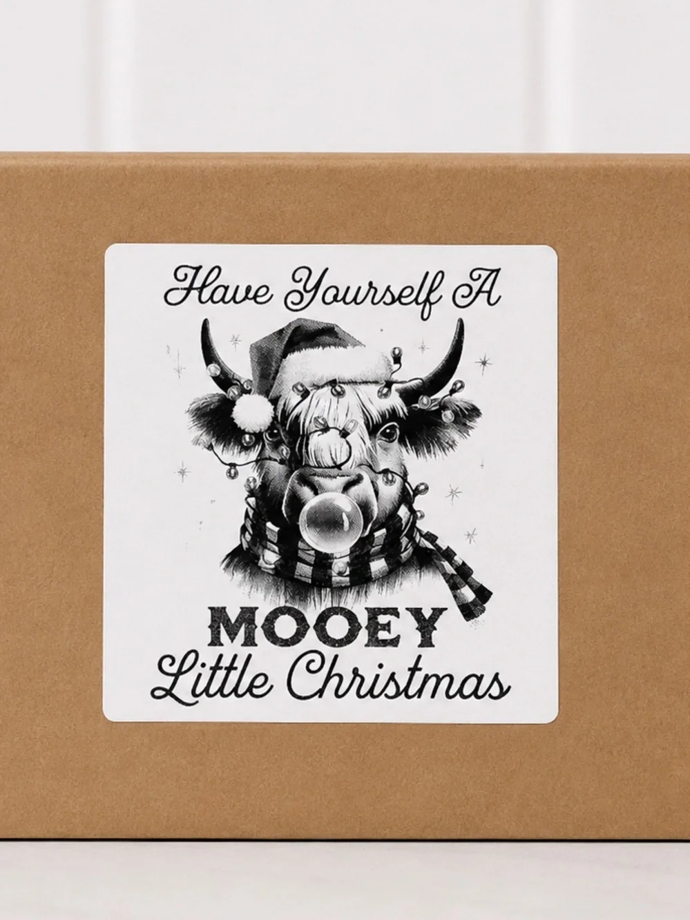 Funny Festive Christmas Stickers 3”x3”-100ct.